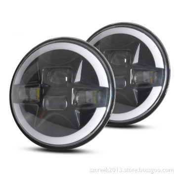 7 Inch Off Road Round LED Headlight with Halo